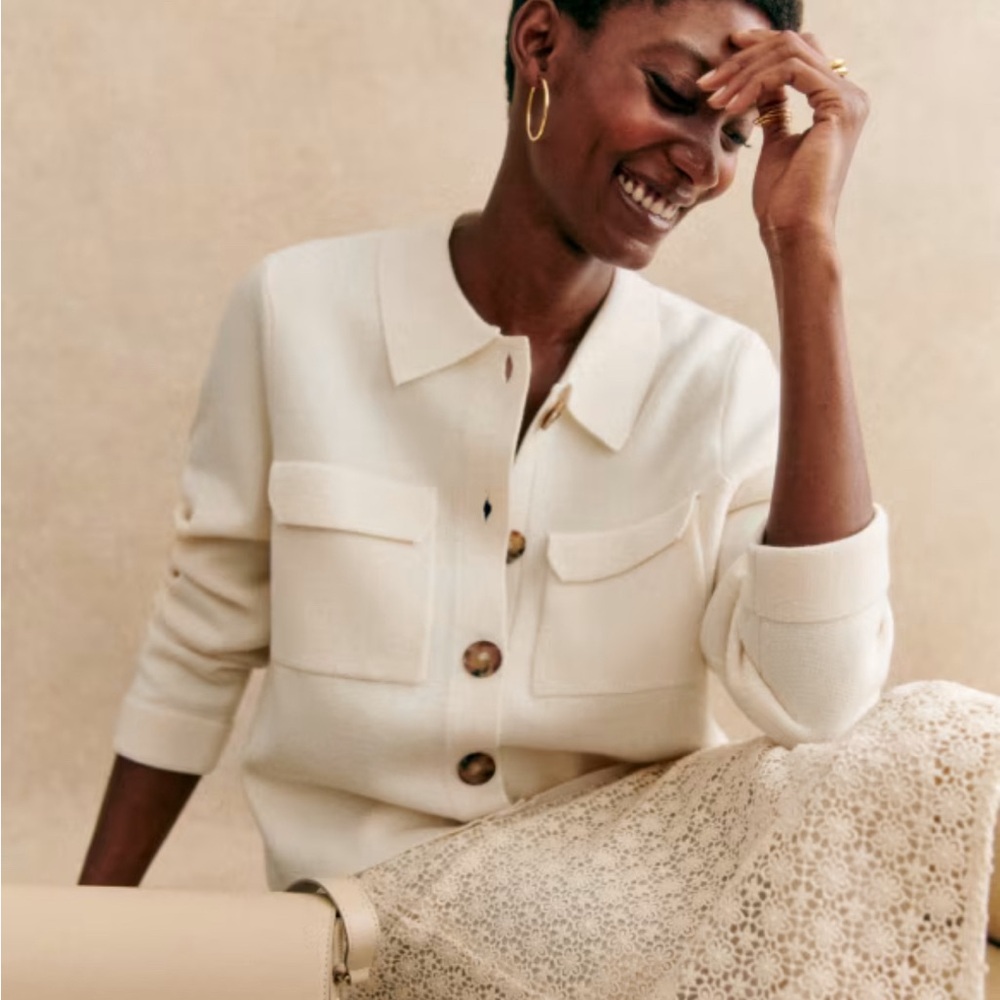 Off white Betty cardigan from Sezane